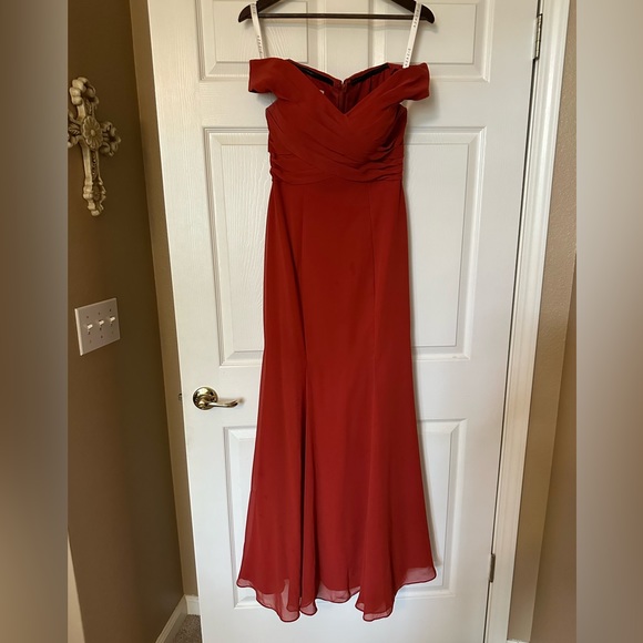 Azazie Lecia Dress in Rust! - Picture 3 of 7